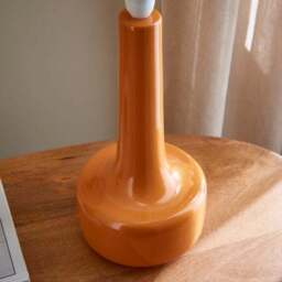 Cleo Curved Ceramic Table Lamp Base - thumbnail 4