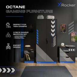 X Rocker Octane 3 Piece Bedroom Set - thumbnail 2