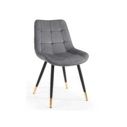 Hadid Set of 2 Dining Chairs, Velvet - thumbnail 2