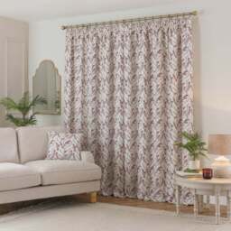 Shimla Embroidered Floral Pencil Pleat Curtains - thumbnail 4