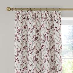 Shimla Embroidered Floral Pencil Pleat Curtains - thumbnail 1