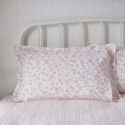 Floral Toile Polycotton Oxford Pillowcase - thumbnail 3