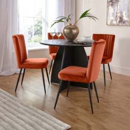 Taylor Dining Chair, Velvet - thumbnail 2