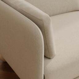 Armitage Chenille Snuggle Chair with Ball Feet - thumbnail 3