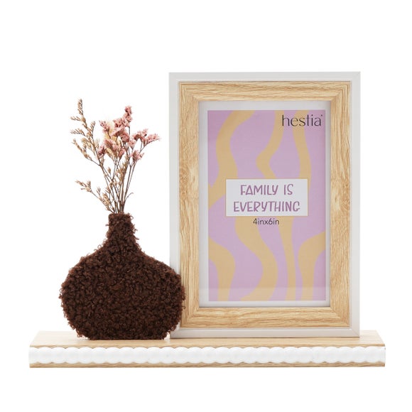 Hestia Freestanding Photo Frame with Vase & Dried Flowers - image 1
