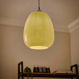 Pebble Milky Glass Easy Fit Pendant Shade - thumbnail 2