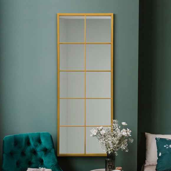 Fenestra Modern Rectangle Window Slim Full Length Wall Mirror - image 1