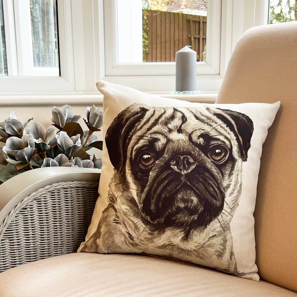 Daro Pug Square Cushion - image 1