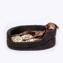 Danish Design Fleece Geometric Slumber Dog Bed - thumbnail 3