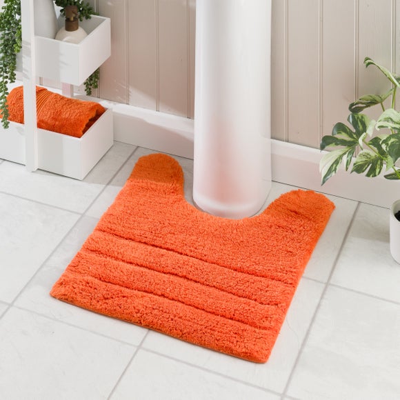 Luxury Cotton Textured Stripe Pedestal Mat - image 1