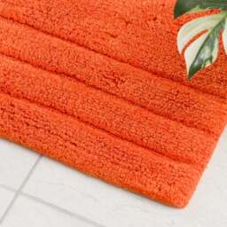 Luxury Cotton Textured Stripe Pedestal Mat - thumbnail 2