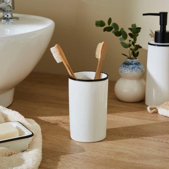 Enamel Ceramic Toothbrush Holder - image 1