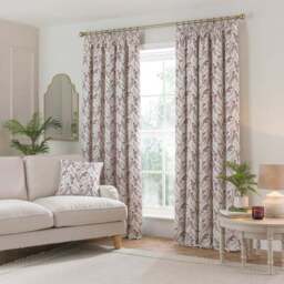 Shimla Embroidered Floral Pencil Pleat Curtains - thumbnail 2