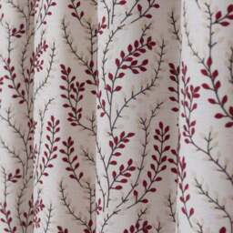 Shimla Embroidered Floral Pencil Pleat Curtains - thumbnail 3