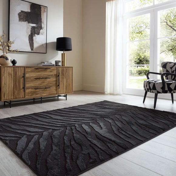 Boucle Carved Zebra supersoft Rug - image 1