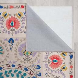 Hani Floral Washable Rug - thumbnail 5