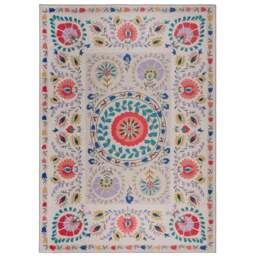 Hani Floral Washable Rug - thumbnail 2