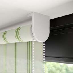 Folkstone Stripe Sheer Fire Retardant Made to Measure Roller Blind - thumbnail 5