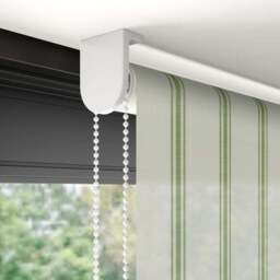 Folkstone Stripe Sheer Fire Retardant Made to Measure Roller Blind - thumbnail 4