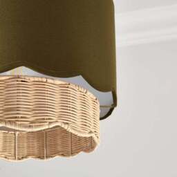 Sofia Rattan Easy Fit Lamp Shade - thumbnail 3