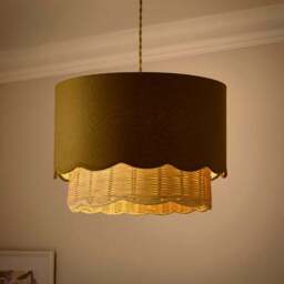Sofia Rattan Easy Fit Lamp Shade - thumbnail 2