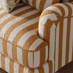 Beatrice II Striped Boucle 3 Seater Sofa Bed - thumbnail 4