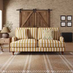Beatrice II Striped Boucle 3 Seater Sofa Bed - thumbnail 2