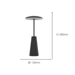 EGLO Piccola Touch Dimmable Outdoor Table Lamp - thumbnail 4