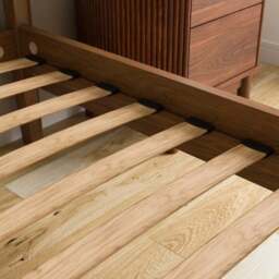 Darla Velvet & Wood Effect Bed Frame - thumbnail 4