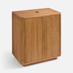 Beau Reeded Vanity, Mango Wood - thumbnail 4