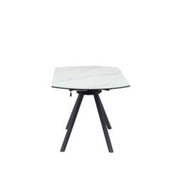 Indus Valley Camden 4-6 Seater Round Extendable Dining Table With 6 Aura Dining Chairs - thumbnail 5