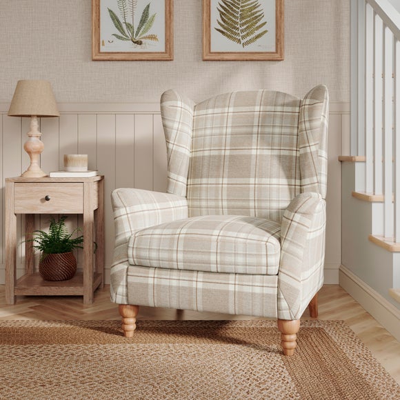 Charnwood Checked Pushback Armchair - image 1