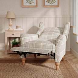 Charnwood Checked Pushback Armchair - thumbnail 2