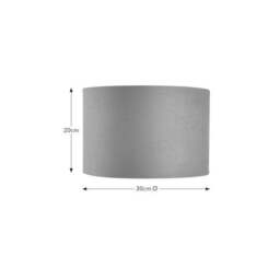 Ticking Stripe Velvet Drum Lamp Shade - thumbnail 5