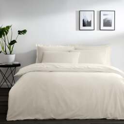 Pure Cotton Plain Dye Duvet Cover - thumbnail 1