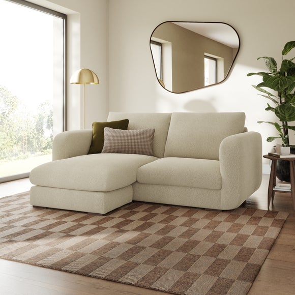 Luca Tonal Boucle Reversible Corner Chaise Sofa - image 1