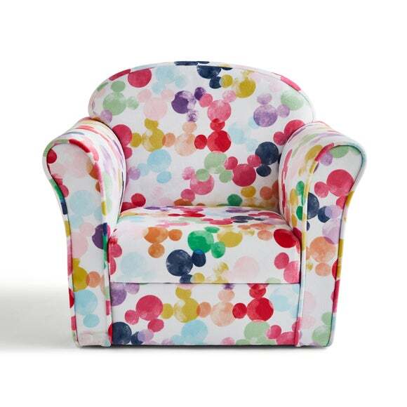 Disney Mickey Mouse Print Kids Armchair by Dunelm