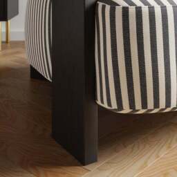 Fallon Woven Stripe Bolster Accent Chair - thumbnail 5