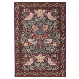 William Morris At Home Strawberry Thief Wool Rug - thumbnail 5