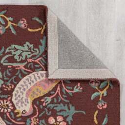 William Morris At Home Strawberry Thief Wool Rug - thumbnail 3