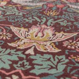 William Morris At Home Strawberry Thief Wool Rug - thumbnail 2