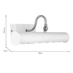 Remi Scalloped 2 Light Adjustable Picture Wall Light - thumbnail 6