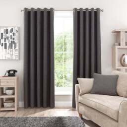 Luna Brushed Eyelet Curtains (Blackout Available) - thumbnail 2