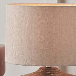 Pacific Lifestyle Kai Textured Round Table Lamp - thumbnail 3