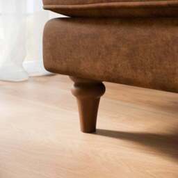 Beatrice II Relaxed Faux Leather Armchair - thumbnail 5