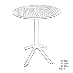 Bergen Round Bistro Table - thumbnail 4
