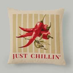 Just Chillin' Cotton Square Cushion Cover - thumbnail 2