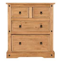 Corona 4 Drawer Chest, Pine - thumbnail 3