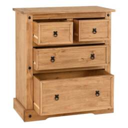 Corona 4 Drawer Chest, Pine - thumbnail 4