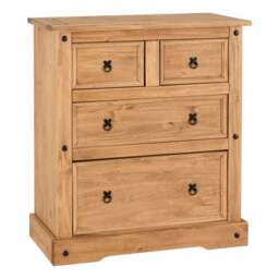 Corona 4 Drawer Chest, Pine - thumbnail 2